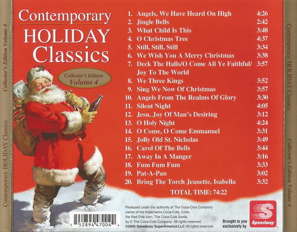 Unknown Artist : Contemporary Holiday Classics Collector's Edition Volume 4 (CD, Comp)