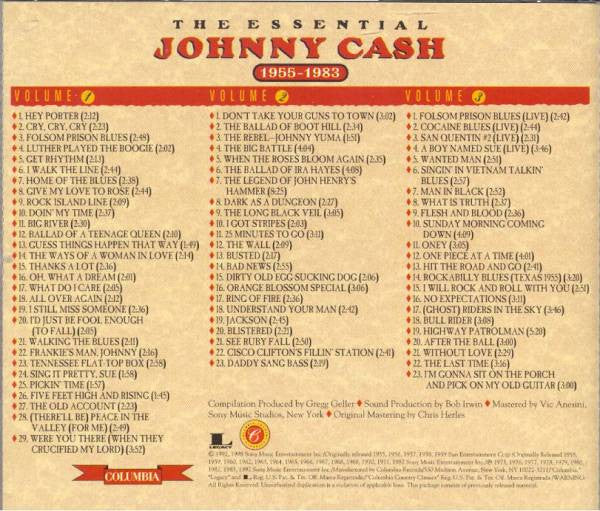 Johnny Cash : The Essential Johnny Cash (1955-1983) (3xCD, Comp + Box)