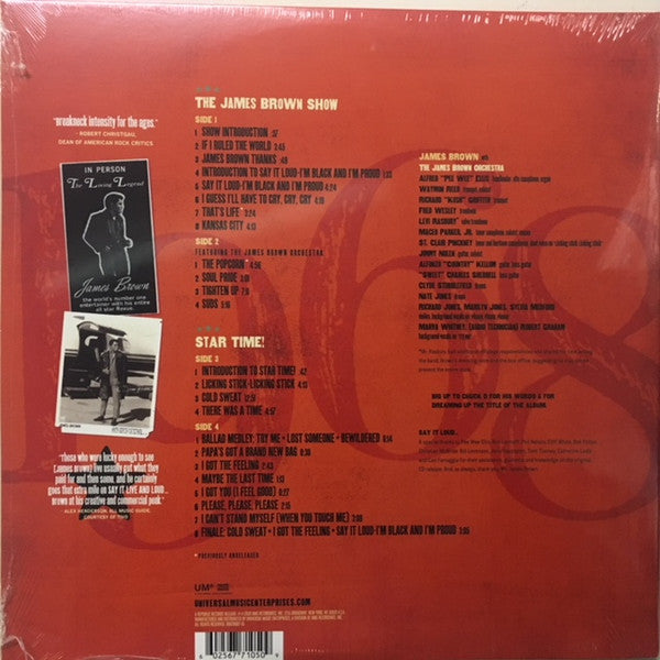 James Brown : Say It Live And Loud (08.26.68 Live In Dallas) (2xLP, Album, RE)