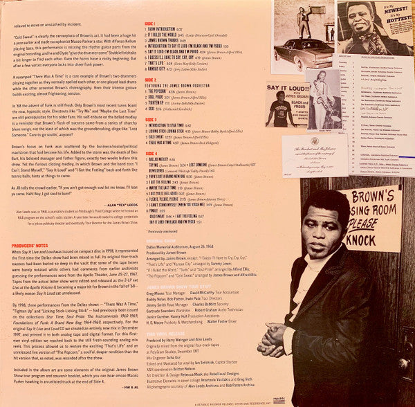 James Brown : Say It Live And Loud (08.26.68 Live In Dallas) (2xLP, Album, RE)