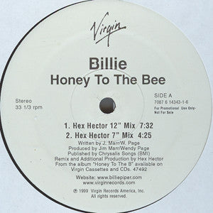 Billie Piper : Honey To The Bee (Hex Hector Remix) (12", Promo)