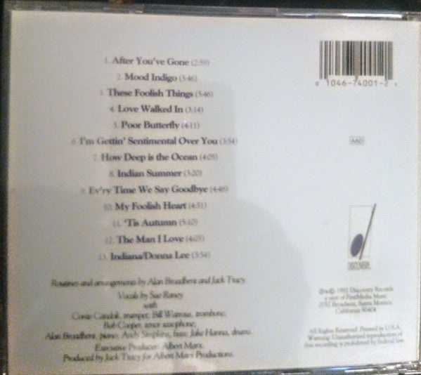 Sue Raney : In Good Company (CD, Album)