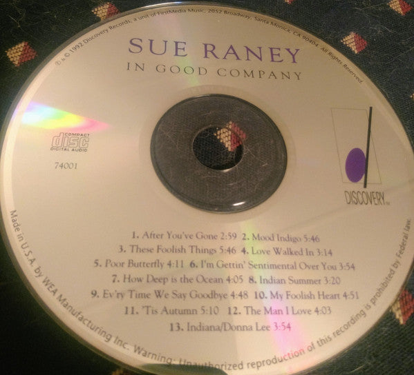 Sue Raney : In Good Company (CD, Album)
