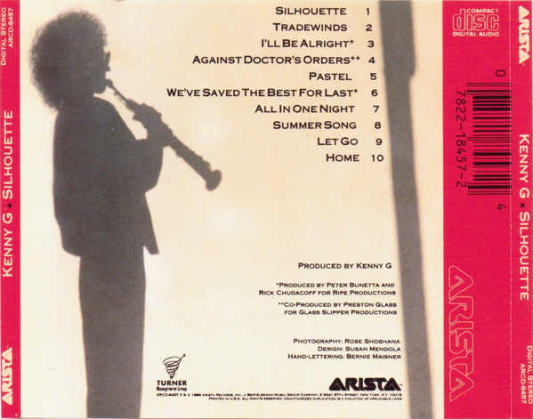 Kenny G (2) : Silhouette (CD, Album)