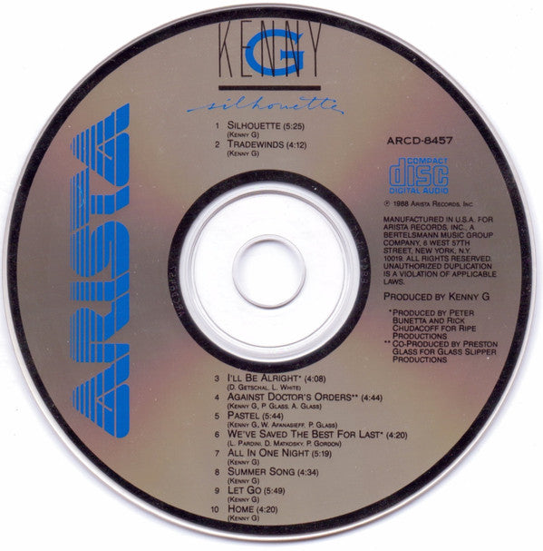 Kenny G (2) : Silhouette (CD, Album)
