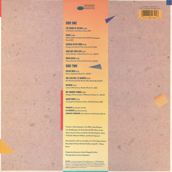 Stanley Jordan : Standards Volume 1 (LP, Album)