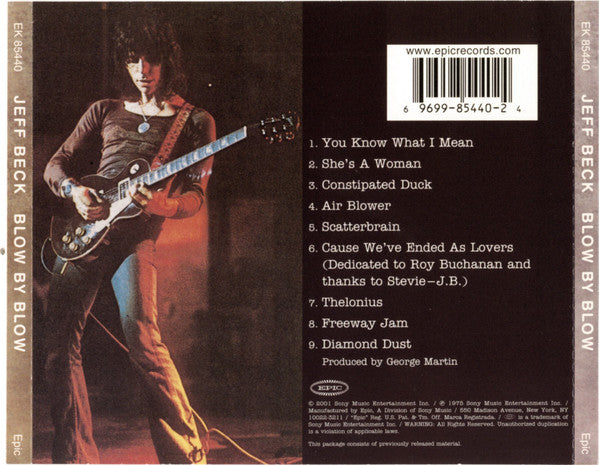 Jeff Beck : Blow By Blow (CD, Album, RE, RM)