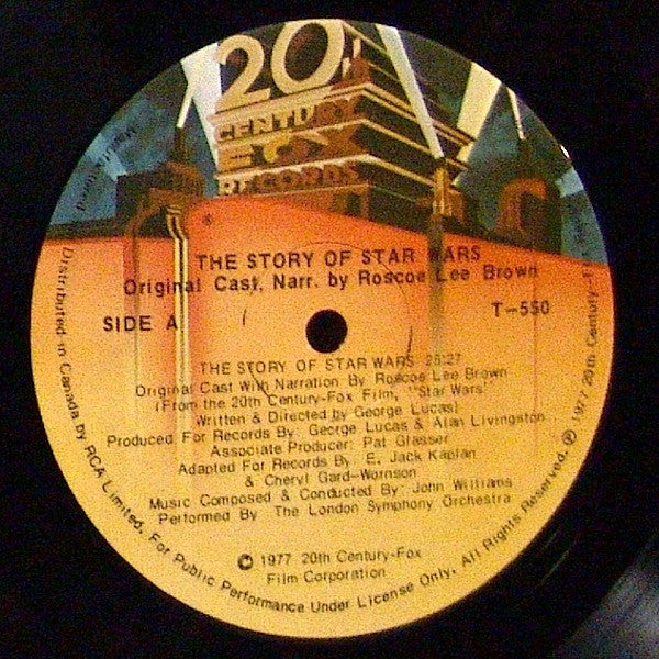 The Original Star Wars Cast Narr. By Roscoe Lee Brown : From The Original Soundtrack The Story Of Star Wars (LP, Album, Gat)