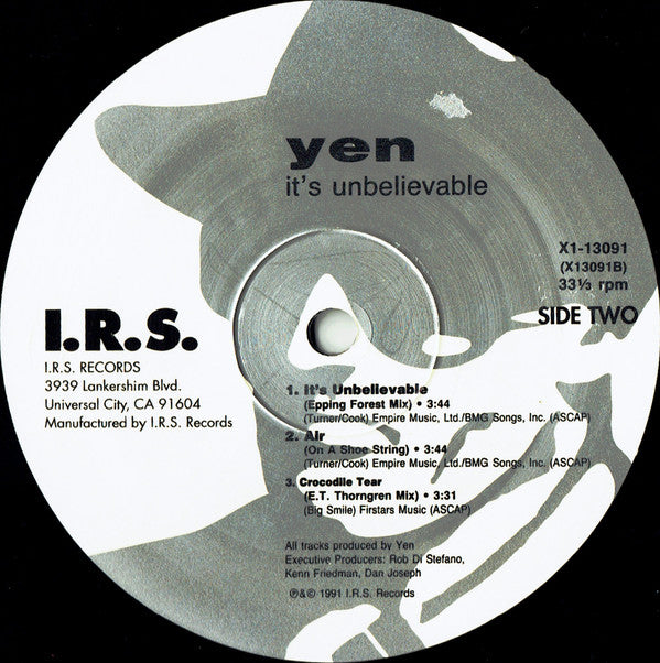 Yen : It's Unbelievable (10")