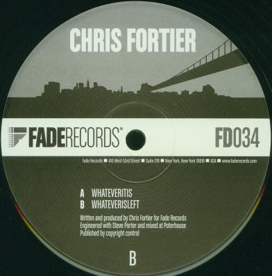 Chris Fortier : Whateveritis (12", Smplr)