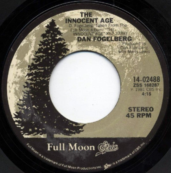Dan Fogelberg : Hard To Say / The Innocent Age (7", Styrene, Ter)