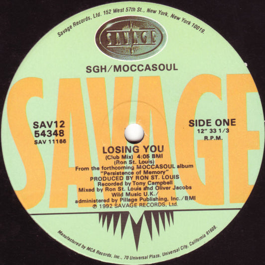 SGH / Moccasoul : Losing You (12")