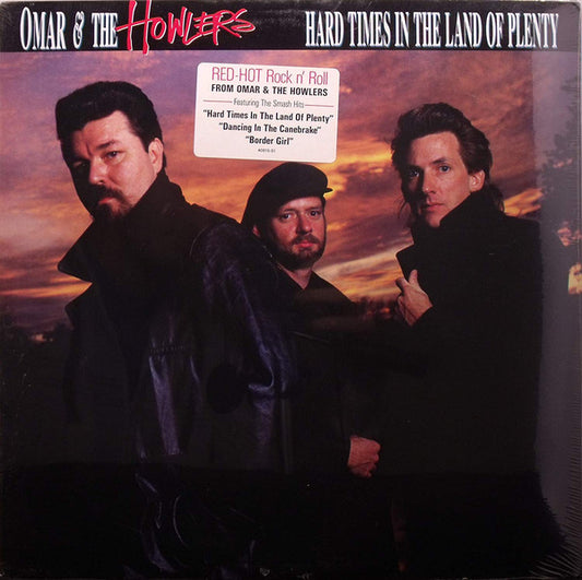 Omar And The Howlers : Hard Times In The Land Of Plenty (LP, Album, Car)