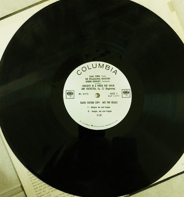 Antonín Dvořák - Isaac Stern, Eugene Ormandy, The Philadelphia Orchestra : Violin Concerto / Romance For Violin And Orchestra (LP, Album, Mono, Promo)