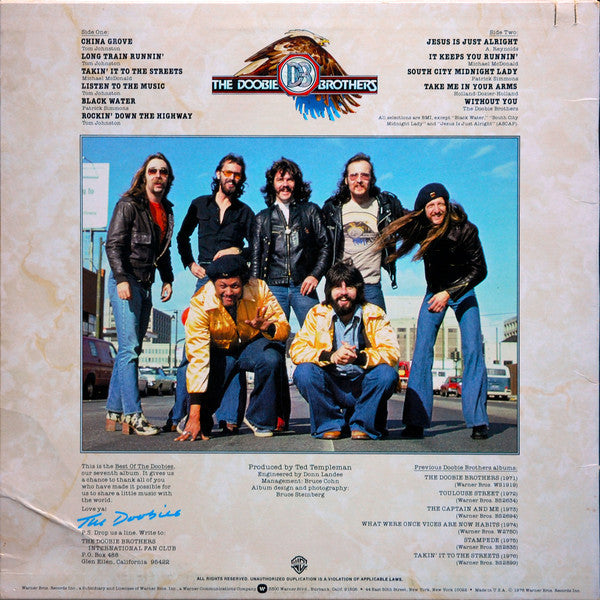 The Doobie Brothers : Best Of The Doobies (LP, Comp, RP, Jac)