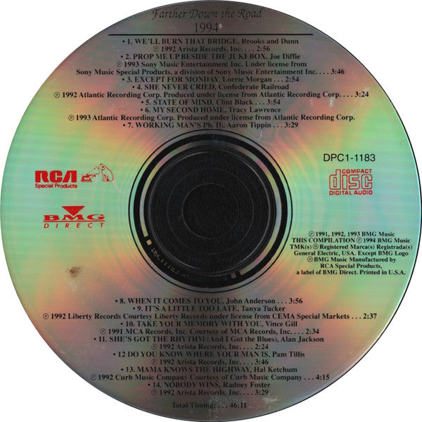 Various : Farther Down The Road (CD, Comp, Promo)