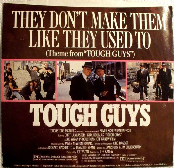 Kenny Rogers : They Don't Make Them Like They Used To (7")