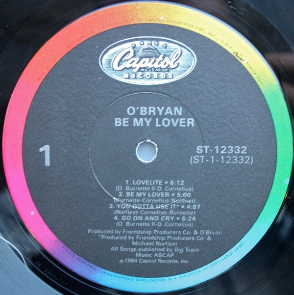 O'Bryan : Be My Lover (LP, Album)