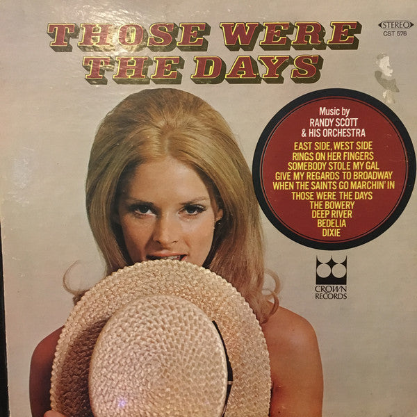Randy Scott & His Orchestra : Those Were The Days (LP)