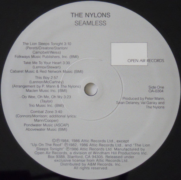 The Nylons : Seamless (LP, Album, All)