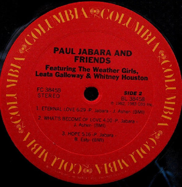 Paul Jabara : Paul Jabara And Friends (LP, Album)