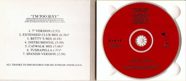 Right Said Fred : I'm Too Sexy (CD, Maxi)
