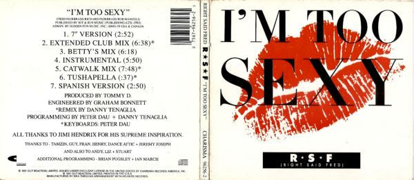 Right Said Fred : I'm Too Sexy (CD, Maxi)