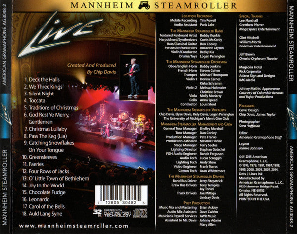 Mannheim Steamroller : Live (CD)