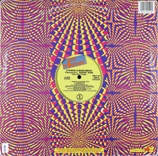 Steinski & Mass Media Featuring DJ 'Sugar' Kane : Let's Play It Cool (12")