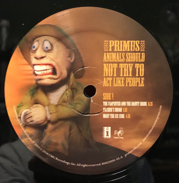 Primus : Animals Should Not Try To Act Like People (12", EP, RE, RM, 180)