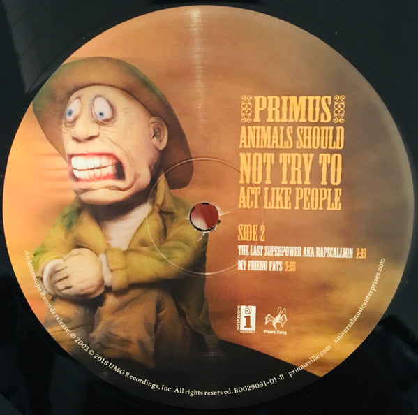 Primus : Animals Should Not Try To Act Like People (12", EP, RE, RM, 180)