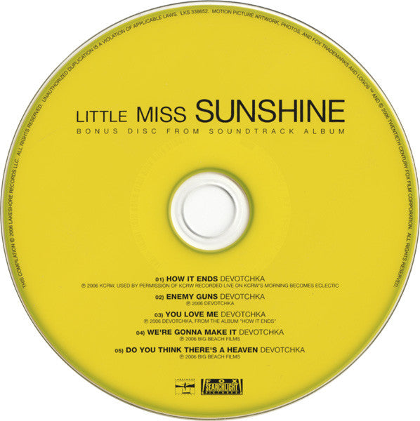 DeVotchKa : Little Miss Sunshine (Songs From The Original Motion Picture Soundtrack) (CD, Comp, Smplr)