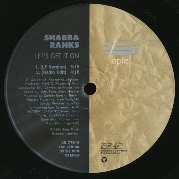Shabba Ranks : Let's Get It On (12")