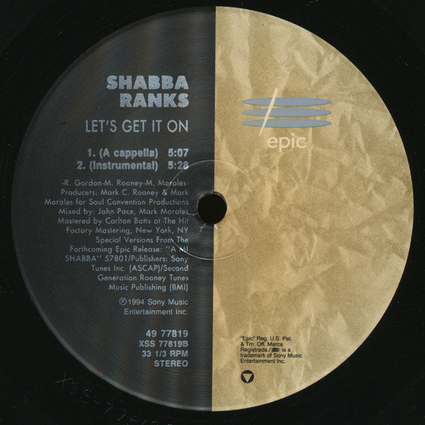 Shabba Ranks : Let's Get It On (12")