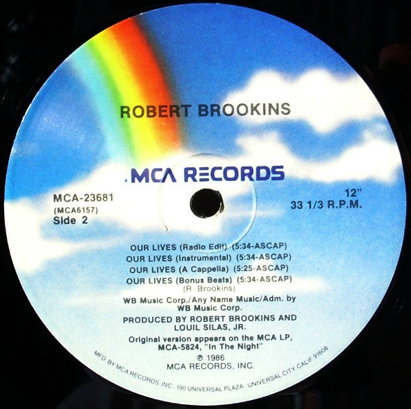 Robert Brookins : Our Lives (12")