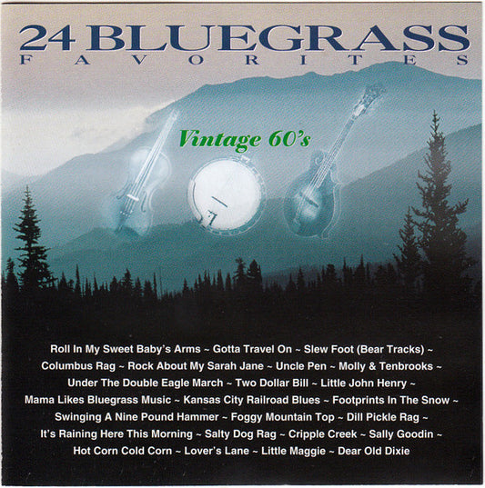 Various : 24 Bluegrass Favorites - Vintage 60's (CD, Comp)