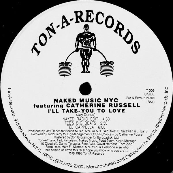 Naked Music NYC Featuring Catherine Russell : I'll Take You To Love (The Todd Terry Mixes) (12")