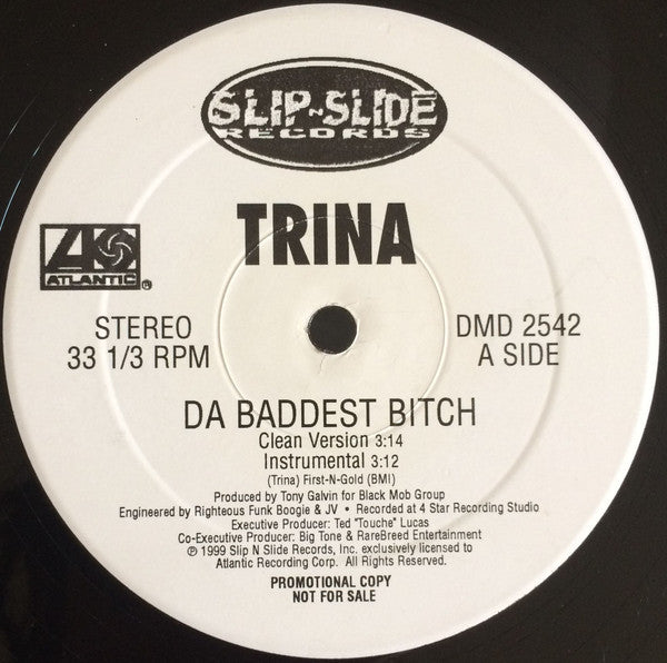 Trina : Da Baddest Bitch (12", Single, Promo)