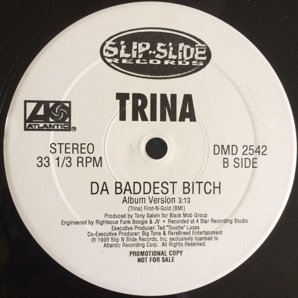 Trina : Da Baddest Bitch (12", Single, Promo)