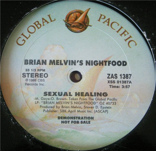 Brian Melvin's Nightfood : Sexual Healing (12", Single, Promo)