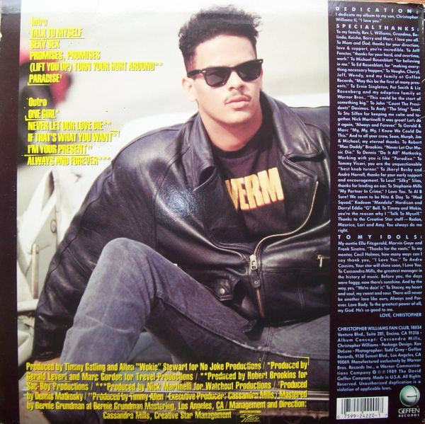 Christopher Williams : Adventures In Paradise (LP, Album)