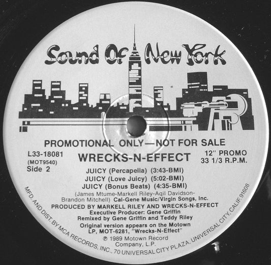 Wrecks-N-Effect : Juicy (12", Promo)