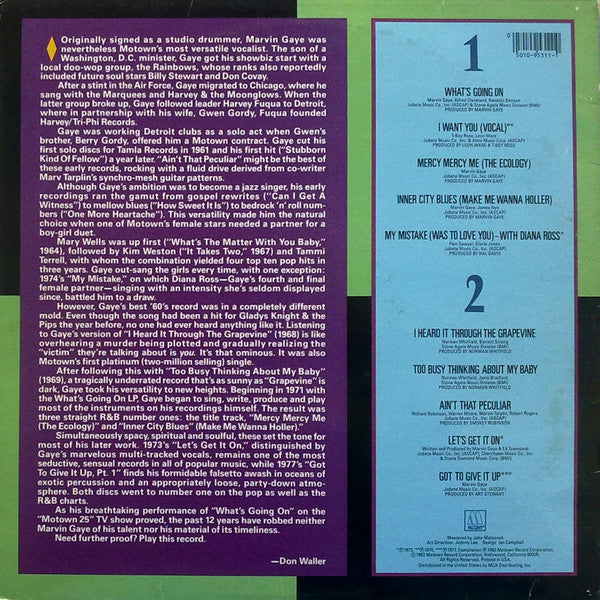 Marvin Gaye : Great Songs And Performances That Inspired The  Motown 25th Anniversary T.V. Special (LP, Comp)