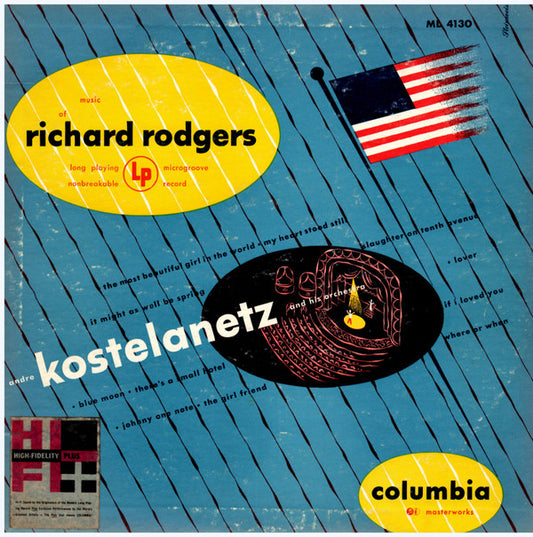 André Kostelanetz And His Orchestra : Music Of Richard Rodgers (LP, Album, Mono, RP)