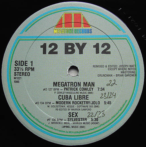 Various : 12 By 12 (2xLP, Comp, P/Mixed)