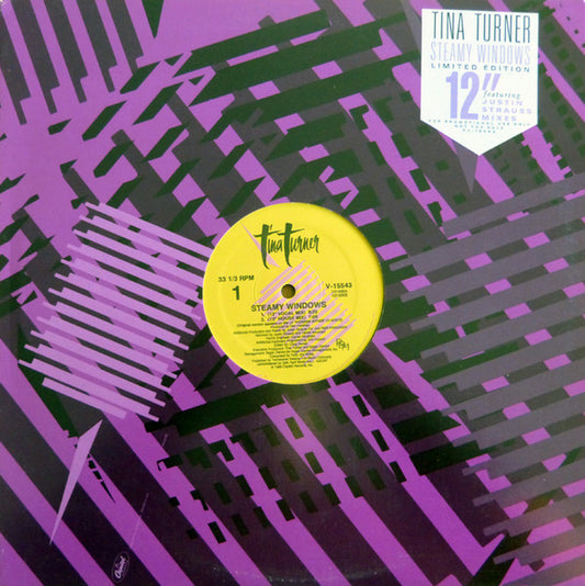 Tina Turner : Steamy Windows (12", Single, Ltd, Promo)