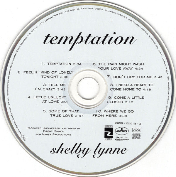 Shelby Lynne : Temptation (CD, Album)
