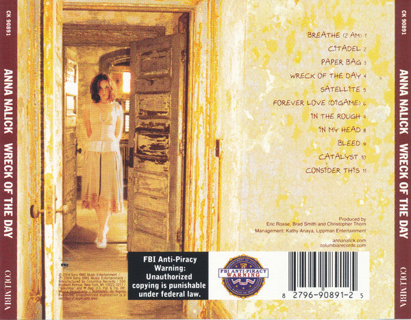 Anna Nalick : Wreck Of The Day (CD, Album)