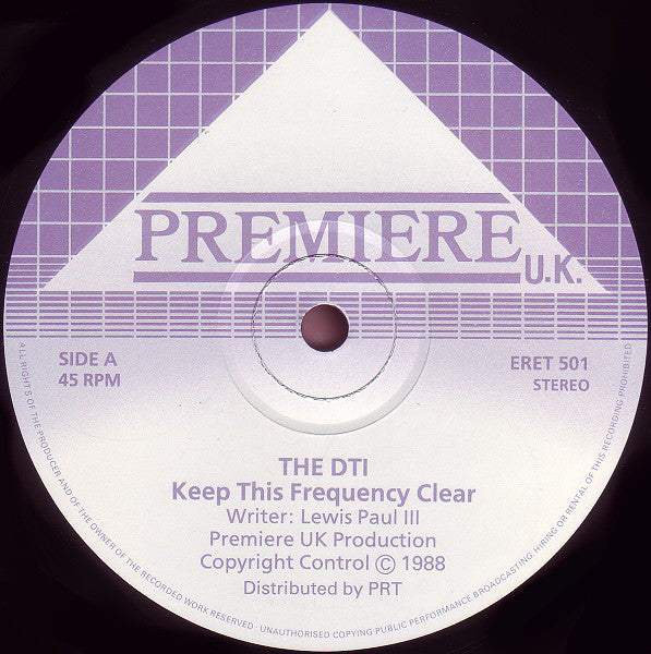 The DTI : Keep This Frequency Clear (12")