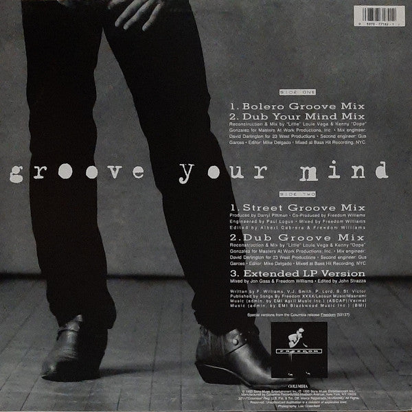 Buy Freedom Williams : Groove Your Mind (12